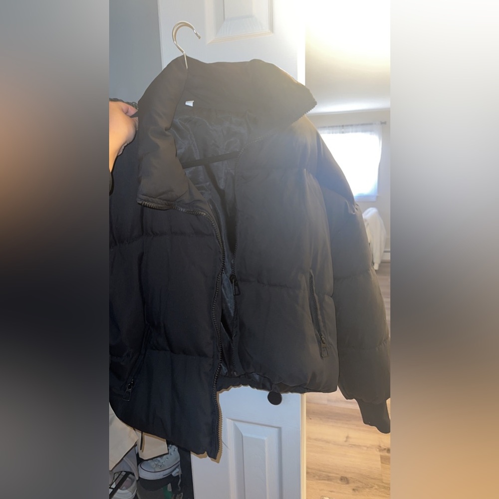 Black Oversized Puffer Jacket